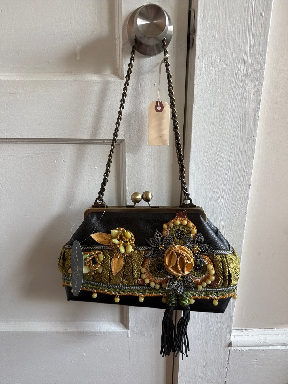 Mary Frances Embellished Shoulder Bag